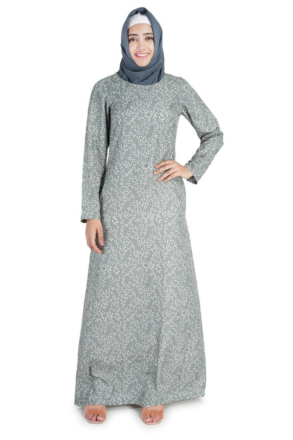 Printed Crepe Abaya AYP-525