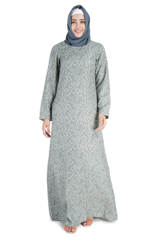 Printed Crepe Abaya AYP-525