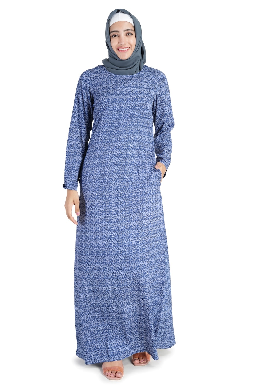 Printed Crepe Abaya AYP-526