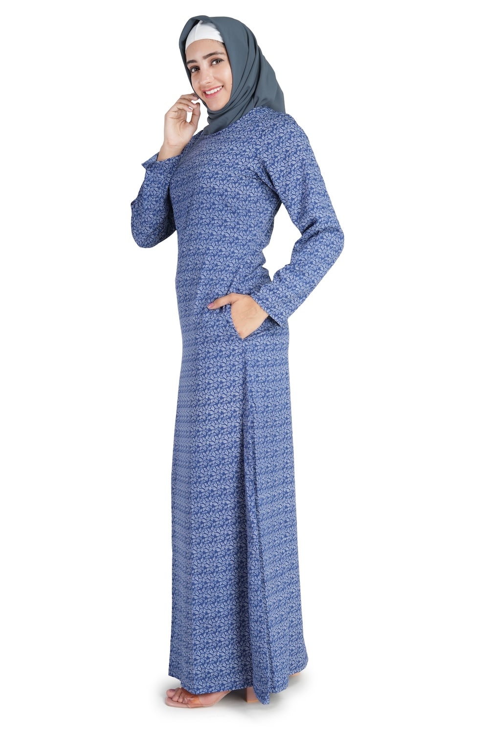 Printed Crepe Abaya AYP-526