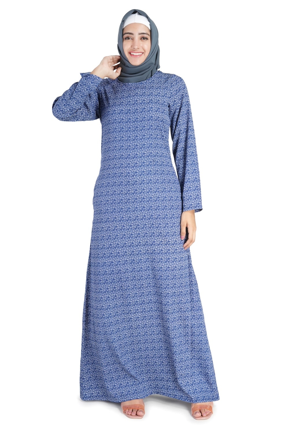 Printed Crepe Abaya AYP-526