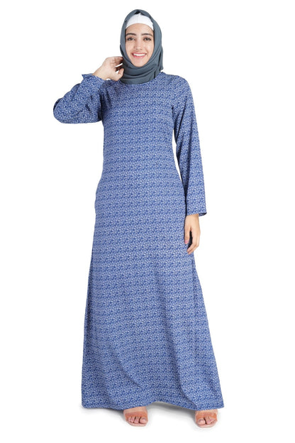 Printed Crepe Abaya AYP-526