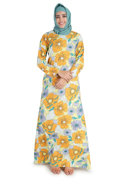 Printed Crepe Abaya AYP-530
