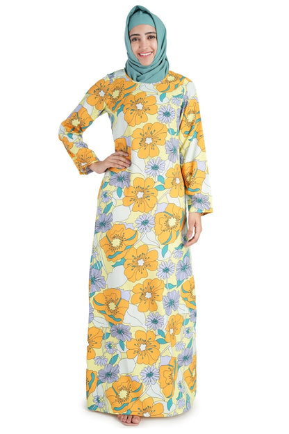 Printed Crepe Abaya AYP-530
