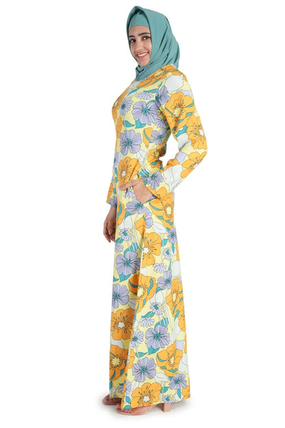 Printed Crepe Abaya AYP-530