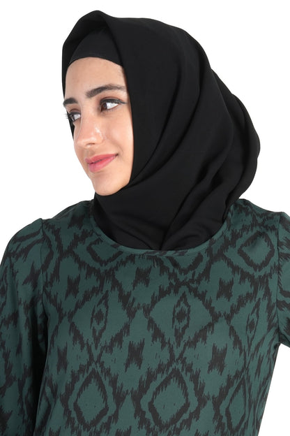 Printed Crepe Abaya AYP-531