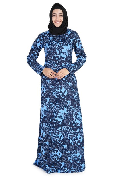 Printed Crepe Abaya AYP-532
