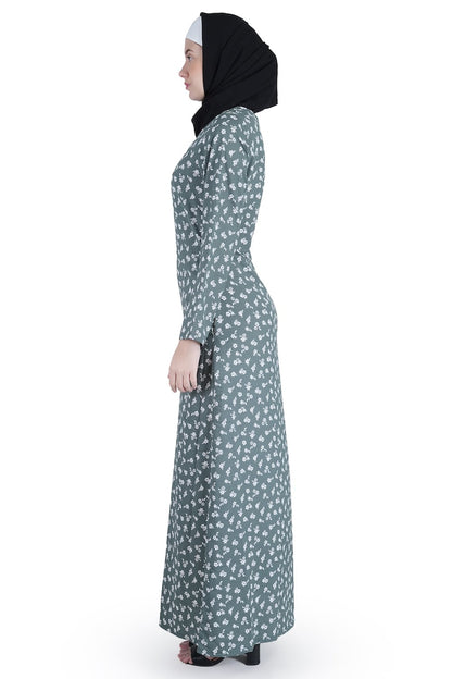 Printed Crepe Abaya AYP-537
