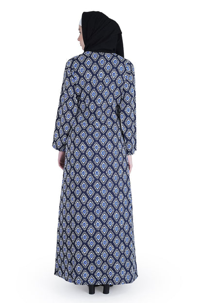 Printed Crepe Abaya AYP-538