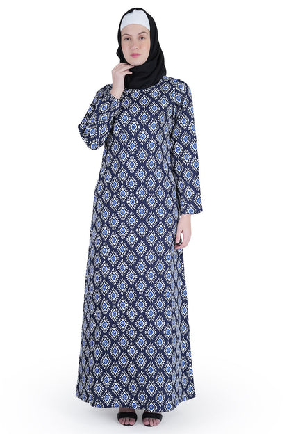 Printed Crepe Abaya AYP-538