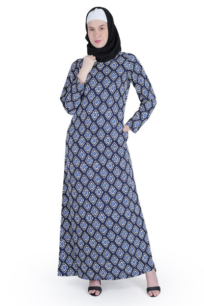 Printed Crepe Abaya AYP-538
