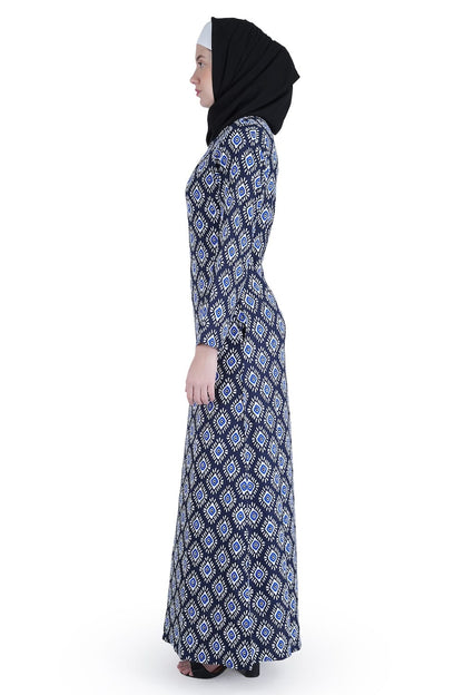 Printed Crepe Abaya AYP-538