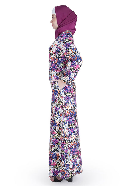 Printed Crepe Abaya AYP-550