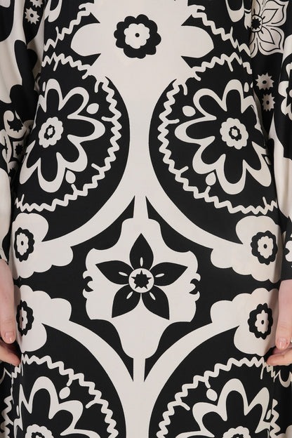 Printed Crepe Abaya AYP-562