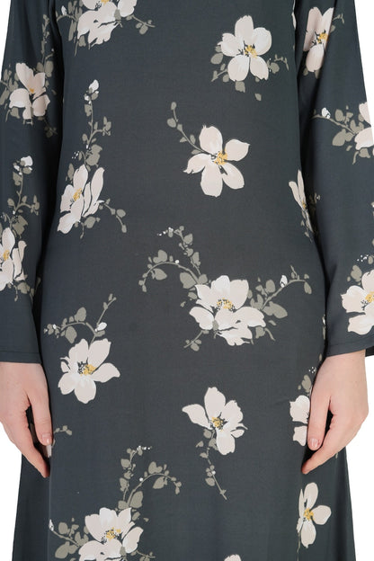 Printed Crepe Abaya AYP-574