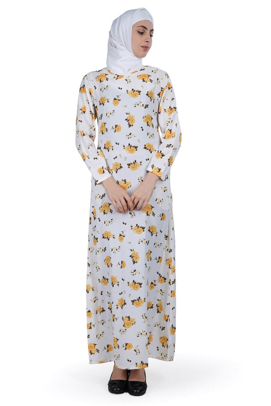 Printed Crepe Abaya AYP-585