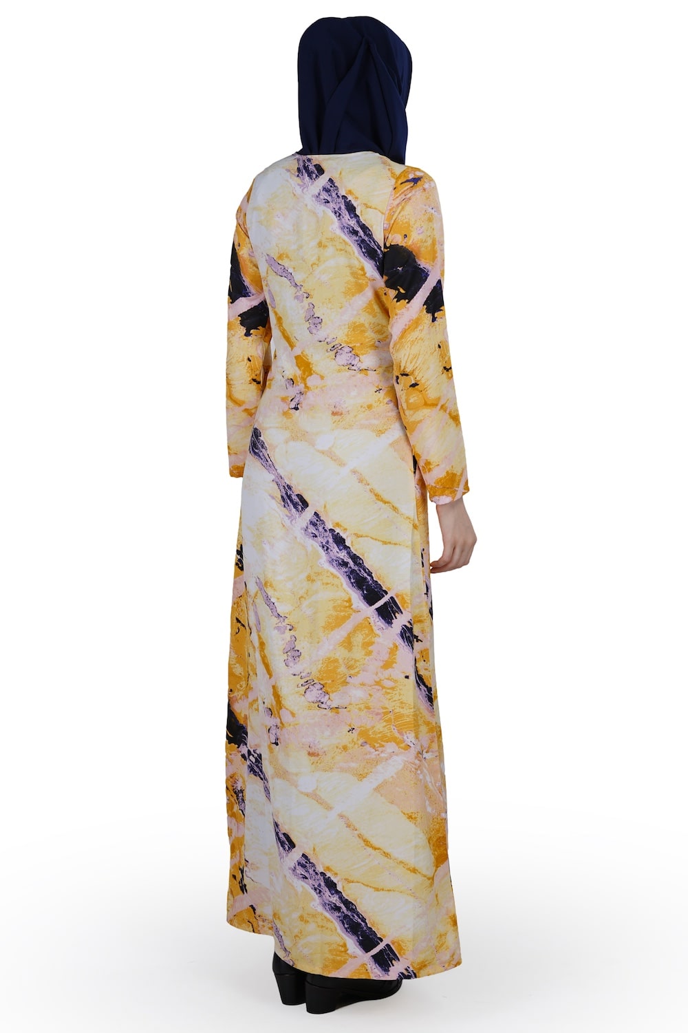 Printed Crepe Abaya AYP-588