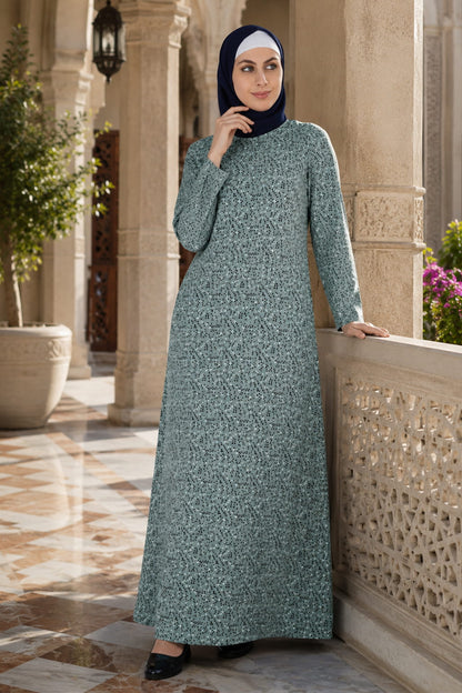 Printed Crepe Abaya AYP-589