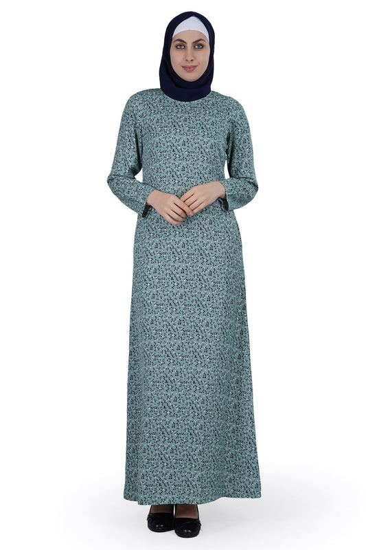 Printed Crepe Abaya AYP-589