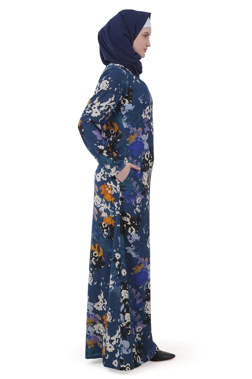 Printed Crepe Abaya AYP-603