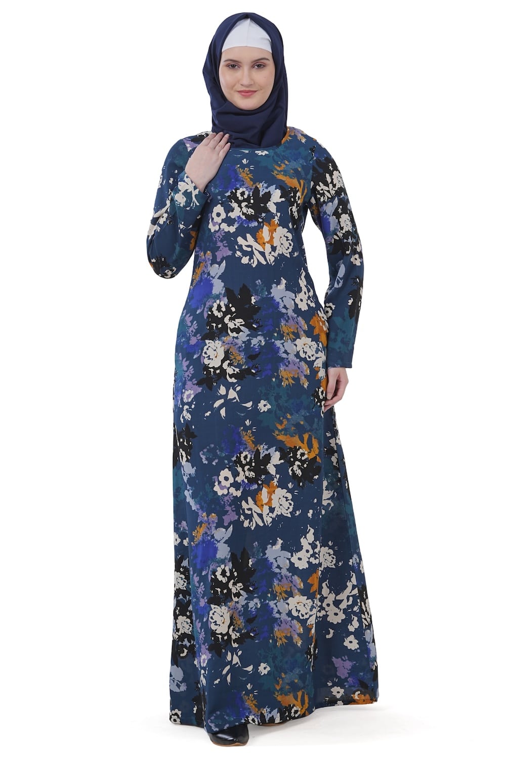 Printed Crepe Abaya AYP-603