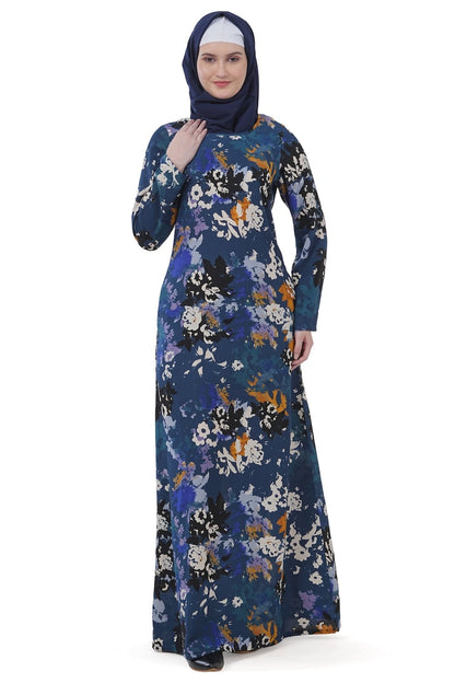 Printed Crepe Abaya AYP-603