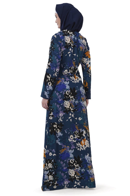 Printed Crepe Abaya AYP-603