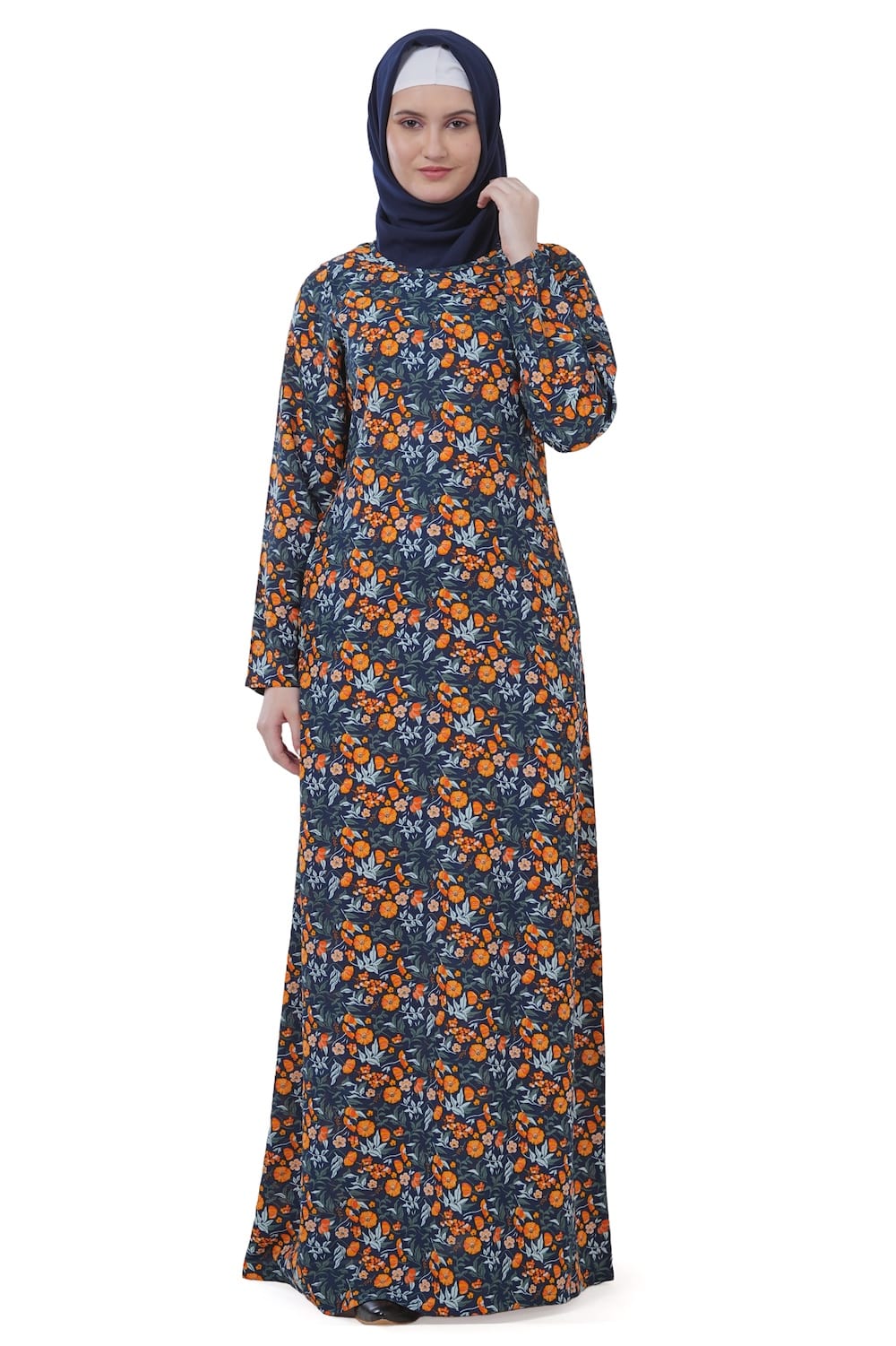 Printed Crepe Abaya AYP-604
