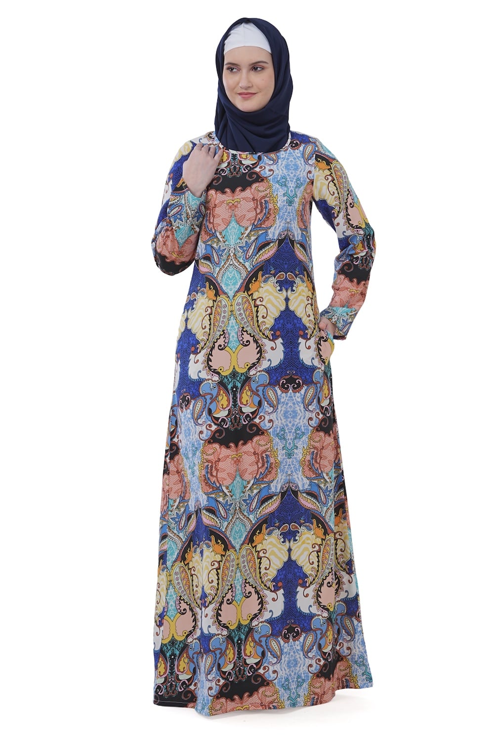 Printed Crepe Abaya AYP-606