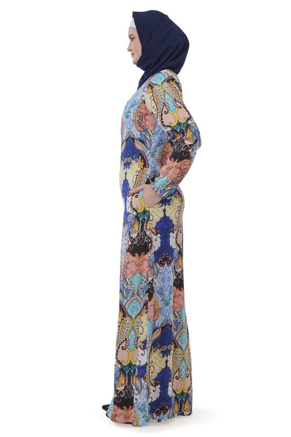 Printed Crepe Abaya AYP-606