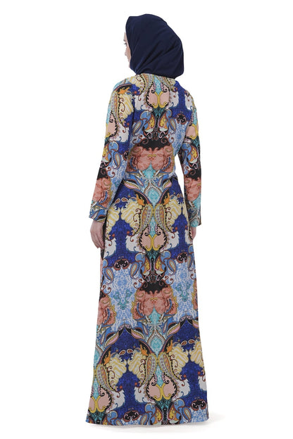 Printed Crepe Abaya AYP-606