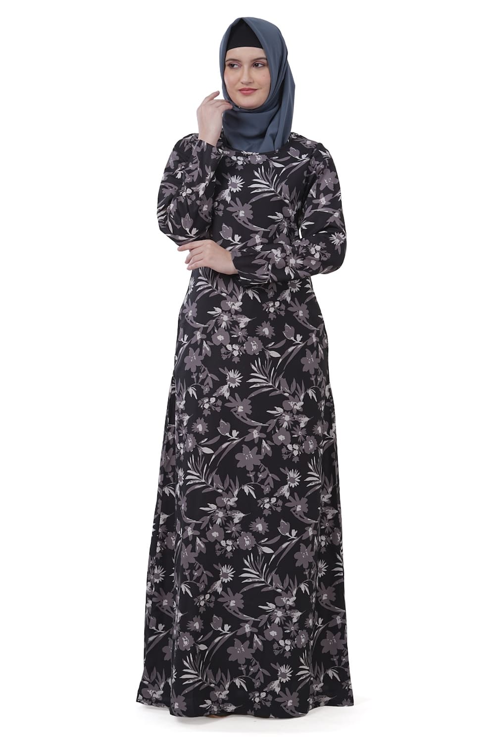 Printed Crepe Abaya AYP-607