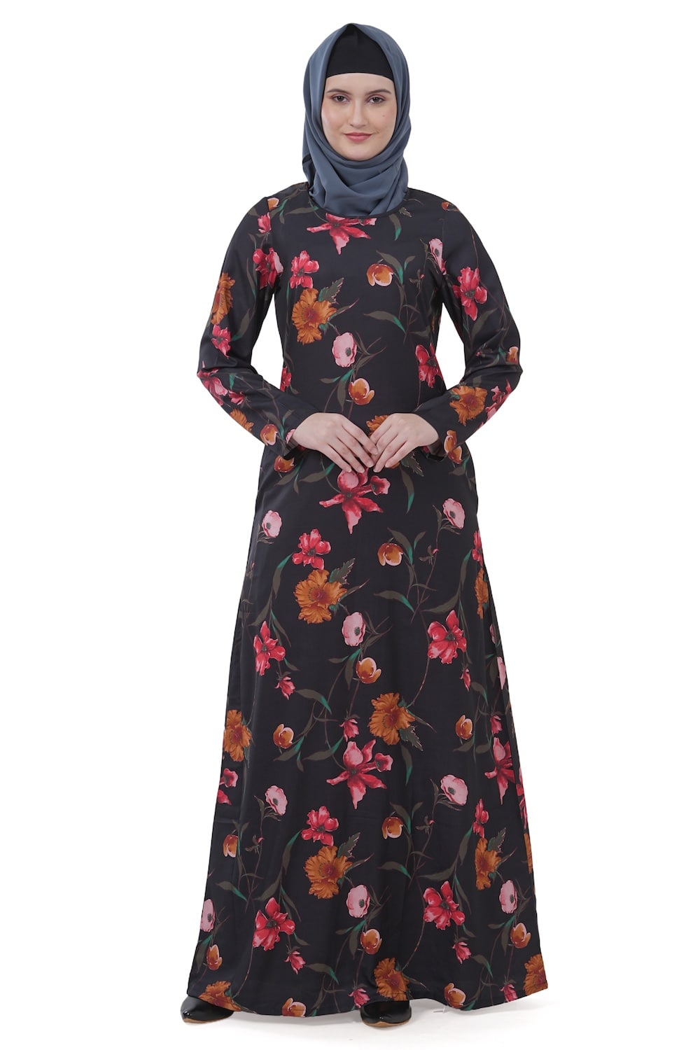 Printed Crepe Abaya AYP-608