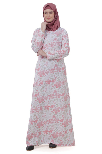 Printed Crepe Abaya AYP-616