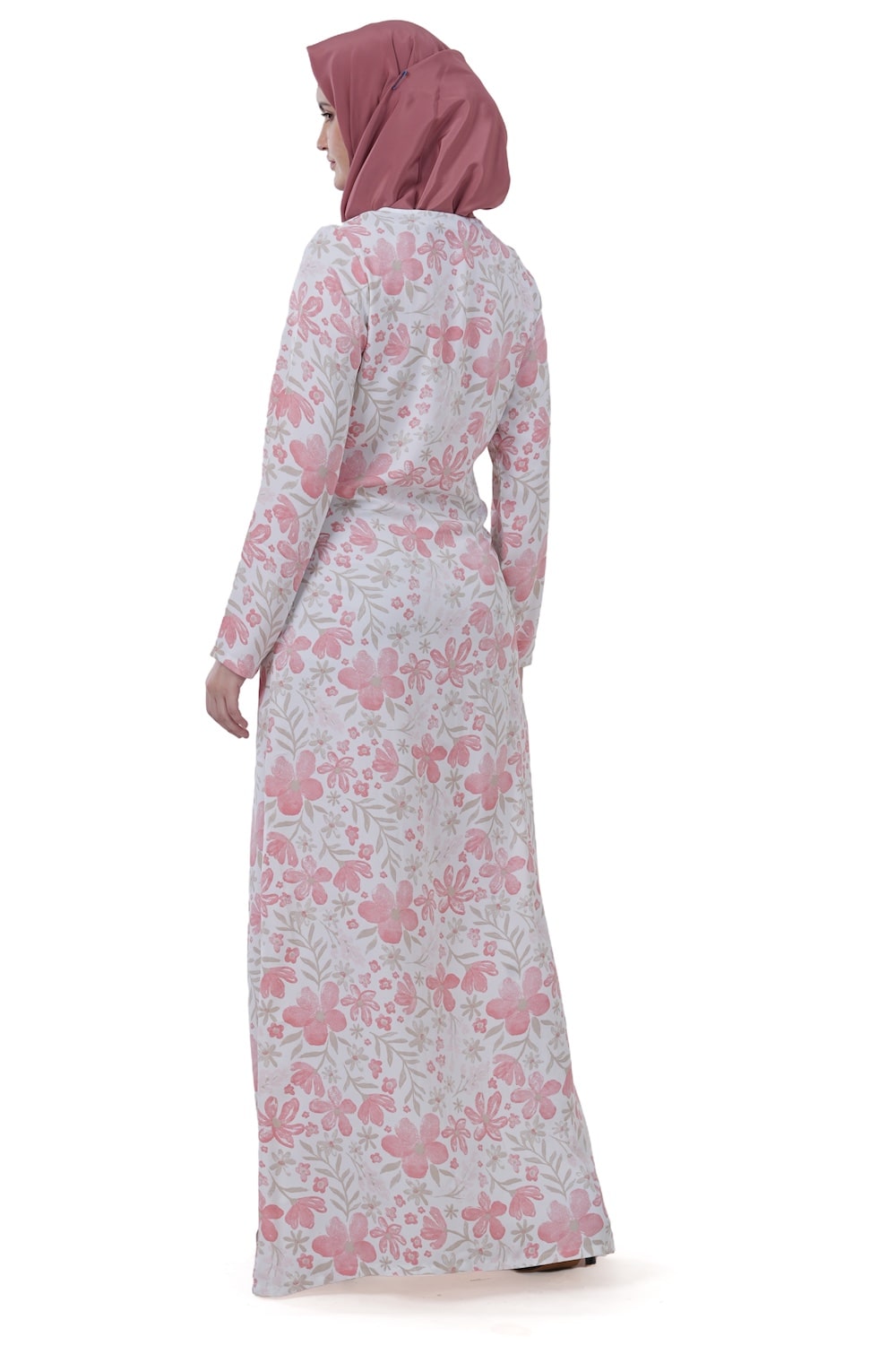 Printed Crepe Abaya AYP-616