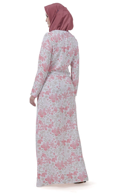 Printed Crepe Abaya AYP-616