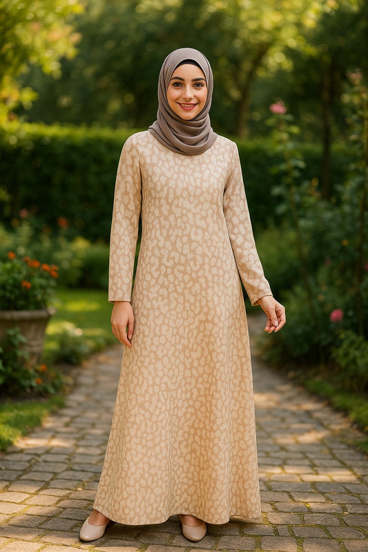 Printed Crepe Abaya AYP-620