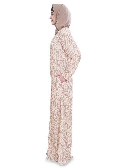 Printed Crepe Abaya AYP-620