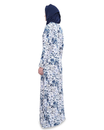 Printed Crepe Abaya AYP-621