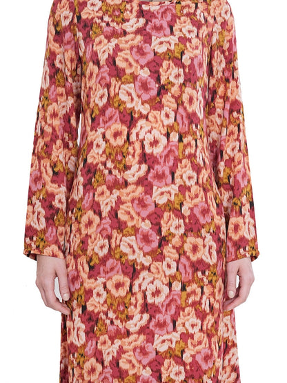 Printed Crepe Abaya AYP-622