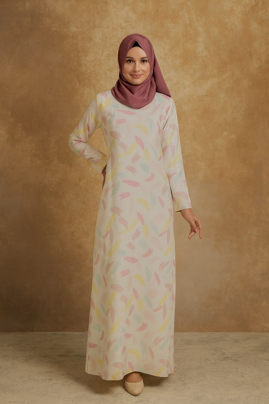 Printed Crepe Abaya AYP-623