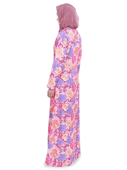 Printed Crepe Abaya AYP-625