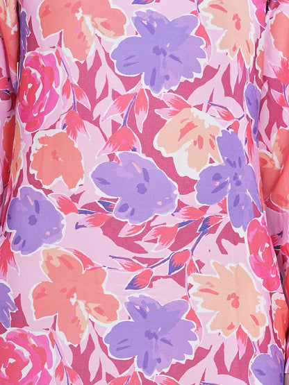 Printed Crepe Abaya AYP-625