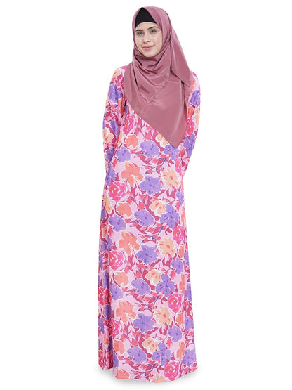 Printed Crepe Abaya AYP-625