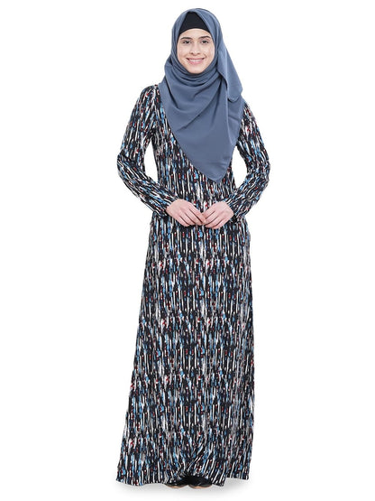 Printed Crepe Abaya AYP-626