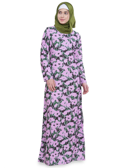 Printed Crepe Abaya AYP-627