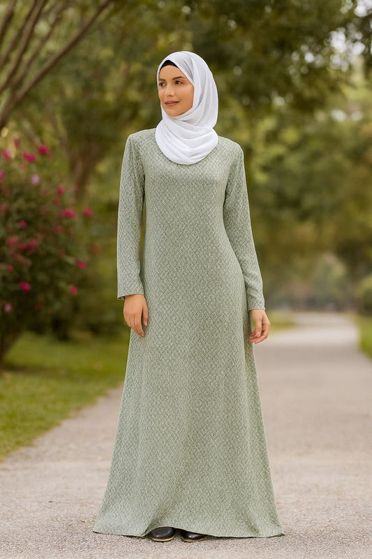 Printed Crepe Abaya AYP-630