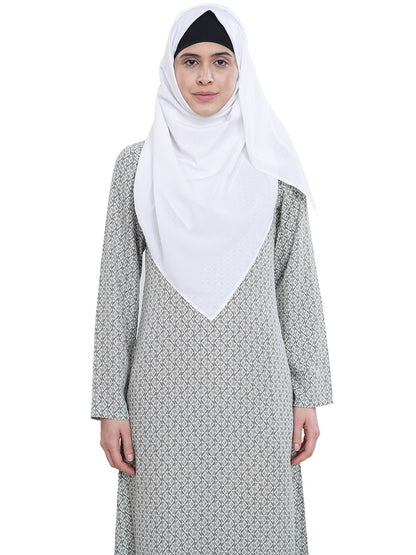 Printed Crepe Abaya AYP-630