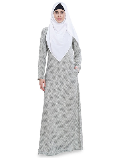 Printed Crepe Abaya AYP-630