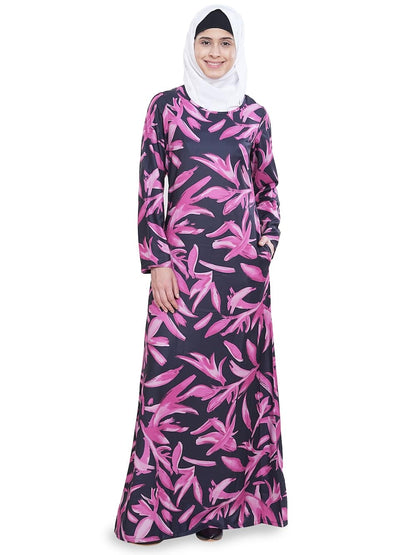 Printed Crepe Abaya AYP-631